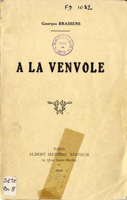 Couverture du livre à A la venvole.