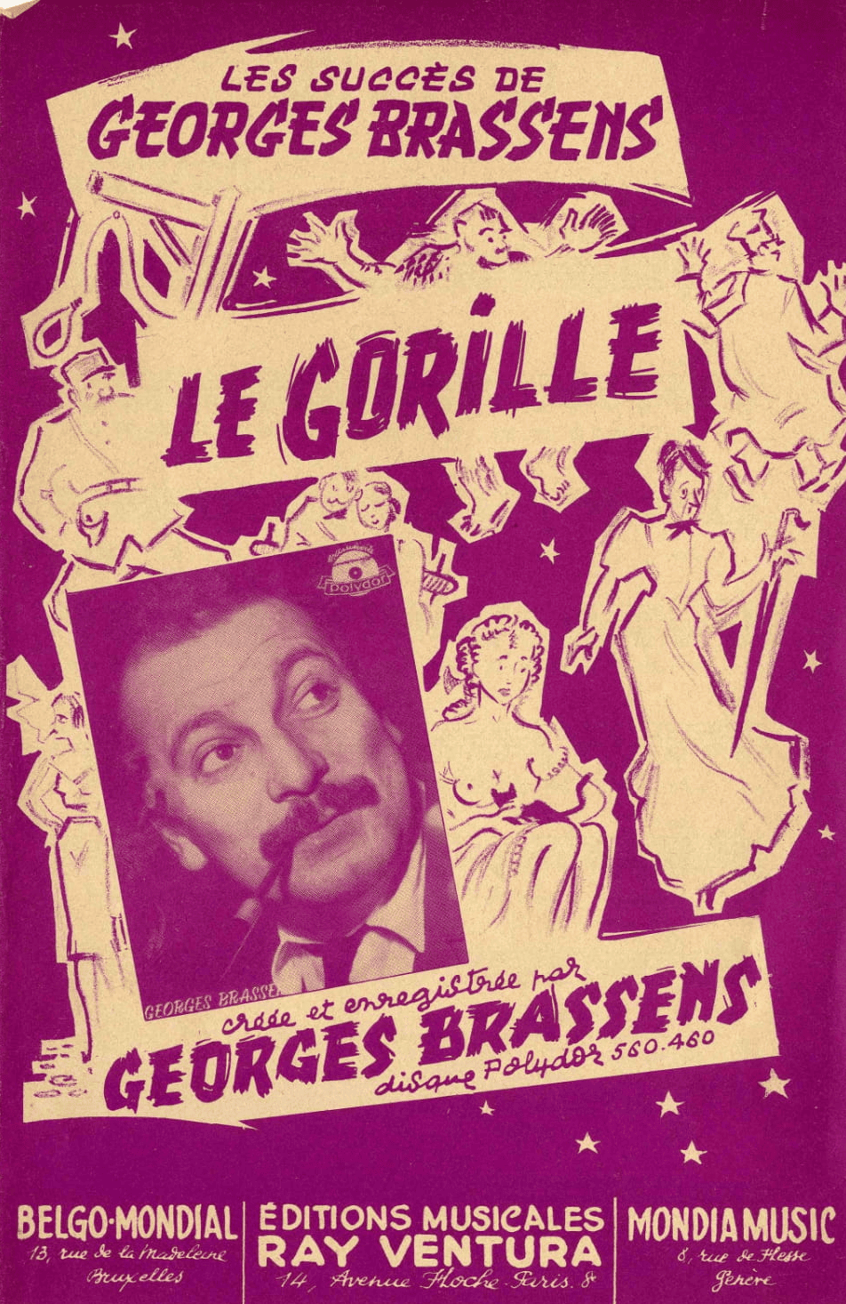 1952 - Le gorille Brassens l'avait d'abord intitulée "Gorille vendetta".